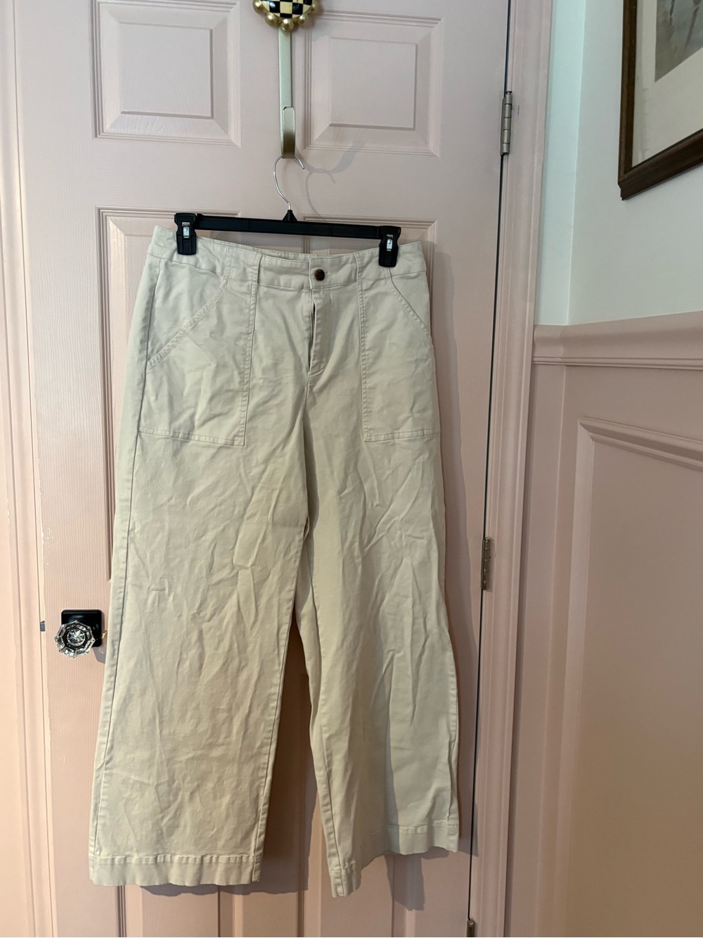 Nili Lotan for Target Wide-Leg Chinos in Cream